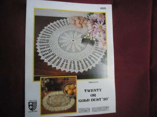 TWILLEYS TWENTY OR GOLD DUST 20 - HOME CROCHET - PATTERN NUMBER 6325
