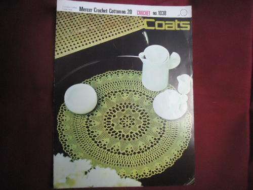 COATES CROCHET COTTON NO. 20 - CIRCULAR COFFEE TABLE MAT