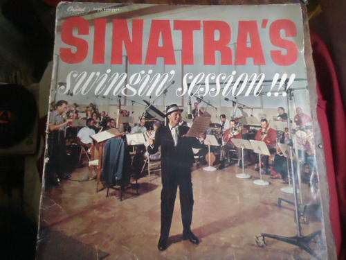 FRANK SINATRA "SWINGIN' SESSION" REPRISE LONG PLAYING LP+PLASTIC COVER IN V/GOOD CONDITION