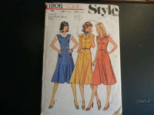 STYLE PATTERNS 1806 MISS SIZE 10 BUST - 83 CM - 32 1/2" - COMPLETE