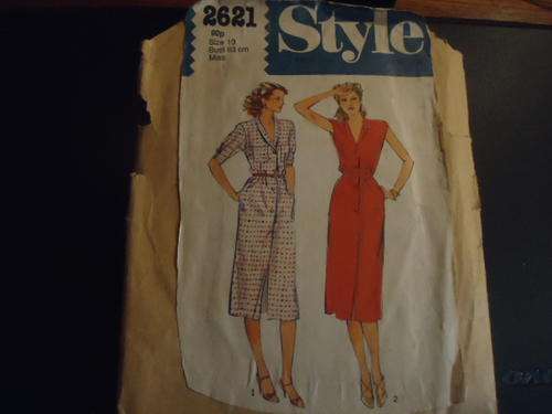 STYLE PATTERNS 2621 MISS SIZE 10 BUST 83 CM  COMPLETE AND SUPPLIED IN  A BROWN A5 ENVELOPE