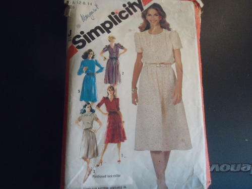 SIMPLICITY PATTERNS 5434 MISS SIZEN  = 10 + 12 + 14 MISSING SKIRT PIECES