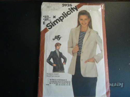 SIMPLICITY PATTERNS 5926 MISS SIZE N = 10 + 12 + 14   COMPLETE