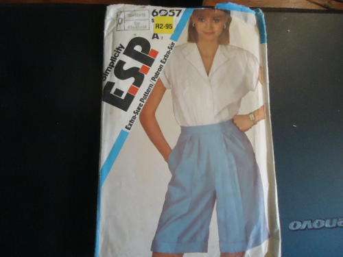 SIMPLICITY E.S.P. "EXTRA SURE" PATTERNS 6057  MISS SIZE  = 12 + 14 + 16 COMPLETE