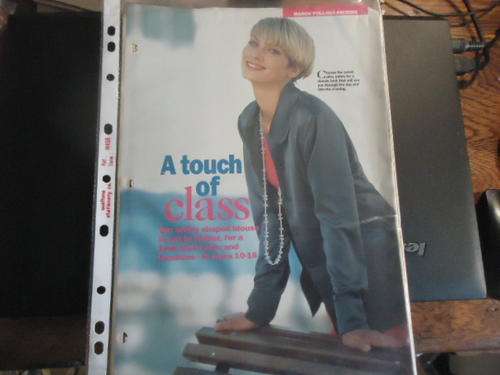 ESSENTIAL  PATTERNS E99 "THE NEW SLIM-FIT BLOUSE" MARCH 1998