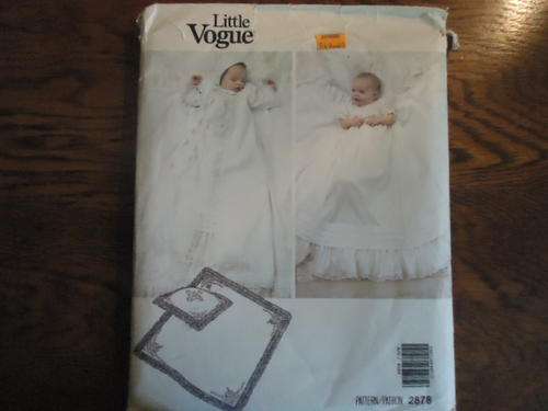 LITTLE VOGUE PATTERNS  2878 SIZE - NEWBORN ONLY - COMPLETE AND UNCUT