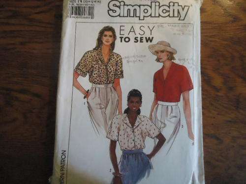 SIMPLICITY PATTERNS 9499   SIZE N = 10 + 12 + 14  -  COMPLETE