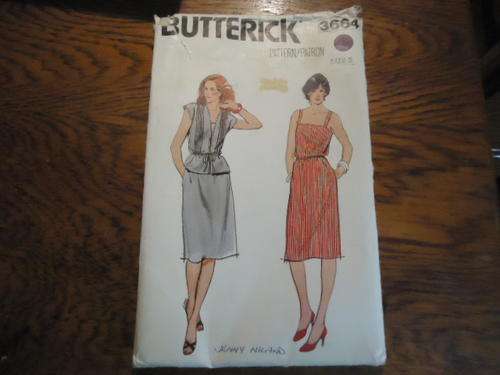 BUTTERICK  PATTERNS 3664  SIZE 8 - COMPLETE