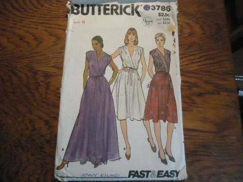 BUTTERICK  PATTERNS 3786  SIZE 8 - COMPLETE
