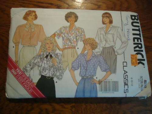 BUTTERICK  PATTERNS 4032  SIZE  8 + 10 + 12 - COMPLETE