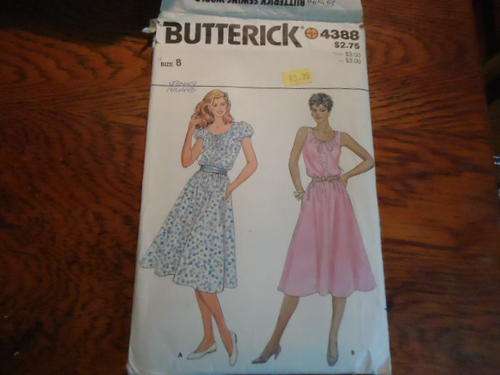 BUTTERICK  PATTERNS 4388  SIZE 8 - COMPLETE