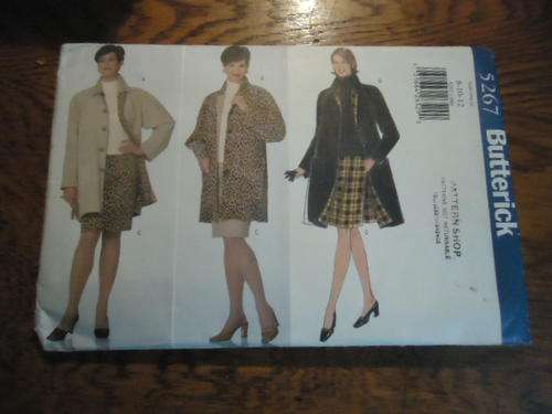 BUTTERICK  PATTERNS  5267  SIZES  8 + 10 + 12 - COMPLETE