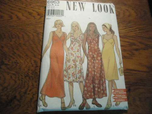 NEW LOOK PATTERNS 6963 - 6 SIZES IN ONE -  6 - 16 - COMPLETE