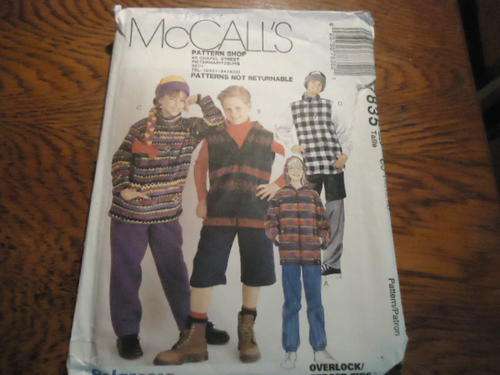 McCALL'S PATTERNS 7835 - SIZE CJ  = CHILD 10 + 12 + 14 - COMPLETE