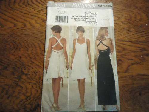 BUTTERICK PATTERNS 3931-  SIZES 6 + 8 + 10 + 12 - COMPLETE