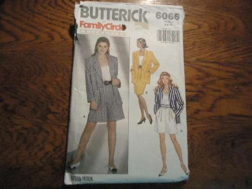 BUTTERICK PATTERNS 6066 -  SIZES 12 + 14 + 16 - COMPLETE