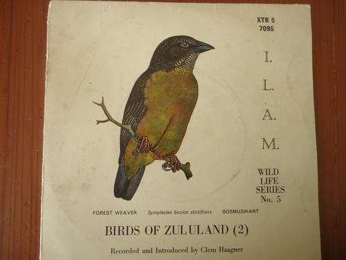 "BIRDS OF ZULULAND - 2 WILD LIFE SERIES FIVE" PICTURE SLEEVE 45 RPM EXTENDED PLAY SEVEN SINGLE