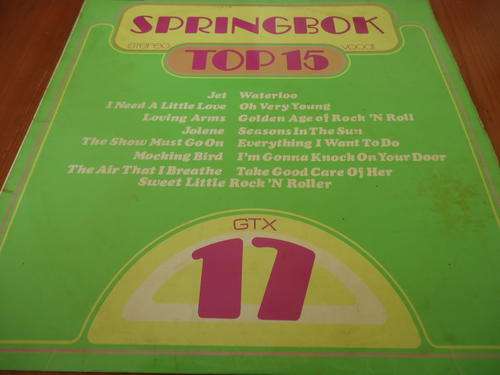 SPRINGBOK TOP 15 - GTX 17 - 1974 BUTTERFLY STEREO  LP