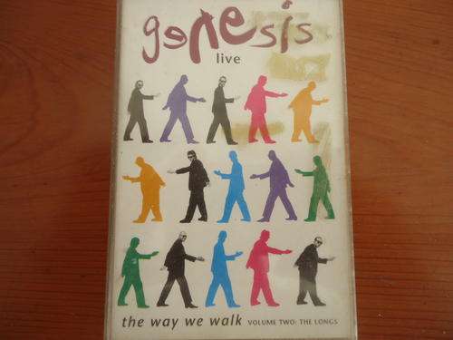 GENESIS "LIVE - THE LONGS " 1993 VIRGIN - CASSETTE TAPE WITH 5 FOLDED PICTURES COVER