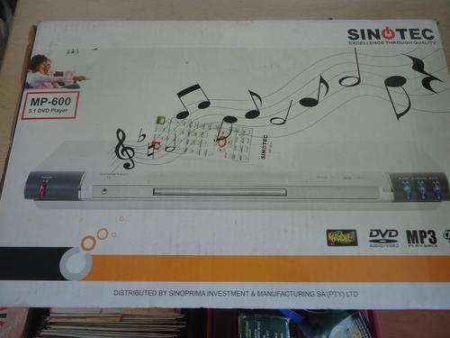SINOTEC 5.1 DVD PLAYER WITH REMOTE MODEL MP-600 STILL IN BOX & FULL WORKING CONDITION