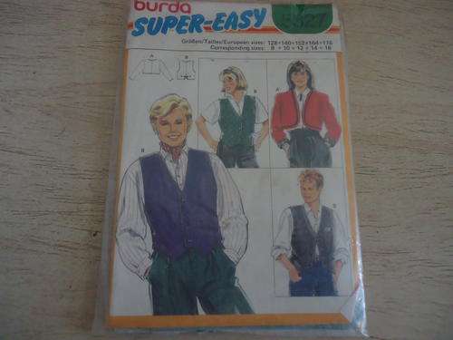 BURDA "SUPER EASY" PATTERN 5327 SIZE 8 + 10 + 12 +16 - COMPLETE