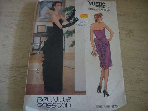 VOGUE PATTERN 1275 "BELVILLE SASSOON"  SIZE 12   COMPLETE