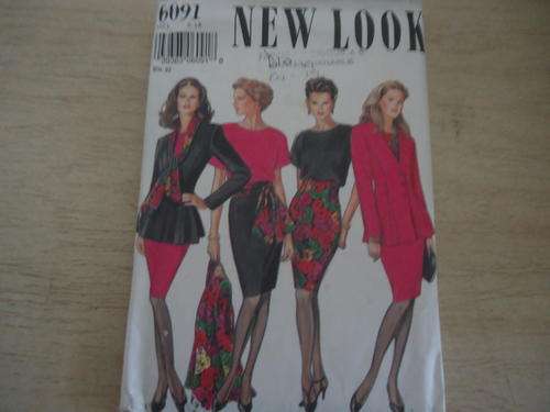 NEW LOOK PATTERNS 6091 - 6 SIZES IN ONE 8 - 18 COMPLETE