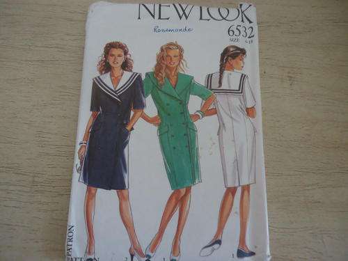 NEW LOOK PATTERNS 6532 - 6 SIZES IN ONE 8 - 18 COMPLETE & UNCUT