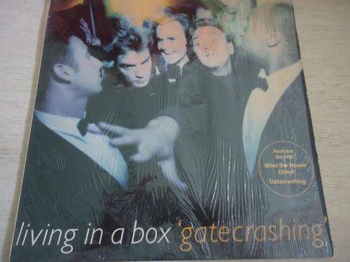 LIVING IN A BOX "GATECRASHING" 1989 CHRYSALIS STEREO LP +SHRINKWRAP