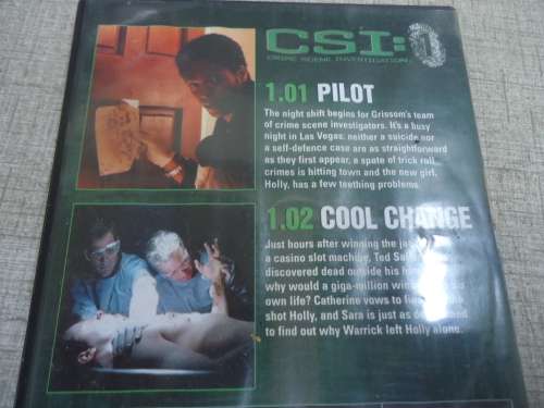 ORIGINAL CSI - SEASON 1  EPISODE 1 + 2   - DVD EDITION - RUNNING TIME 86 MINUTES