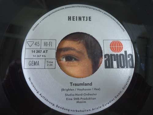 HEINTJE PIC SINGLE AND 3 SINGLES SEE LISTING FOR TITLES AND PICTURES-  4 SEVEN SINGLES - M