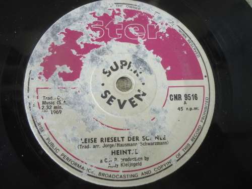 HEINTJE PIC SINGLE AND 3 SINGLES SEE LISTING FOR TITLES AND PICTURES-  4 SEVEN SINGLES - M