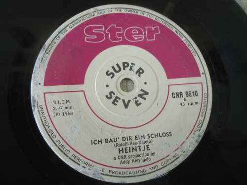 HEINTJE PIC SINGLE AND 3 SINGLES SEE LISTING FOR TITLES AND PICTURES-  4 SEVEN SINGLES - M