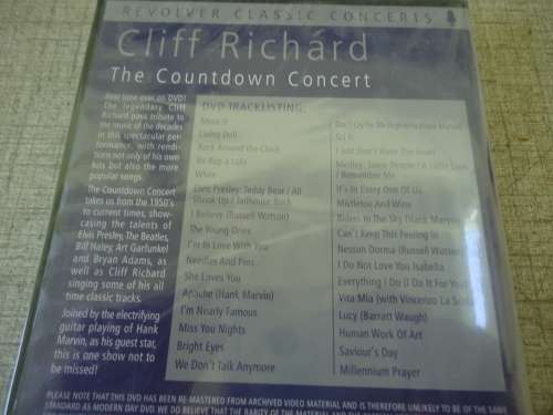 CLIFF RICHARD - THE COUNTDOWN TOUR - SEALED DVD - 2 HOURS AND 25 MINUTES