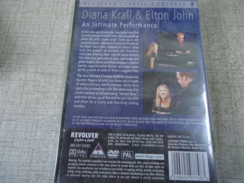 DIANA KRALL AND ELTON JOHN - AN INTIMATE PERFORMANCE  -  SEALED DVD - 50 MINUTES