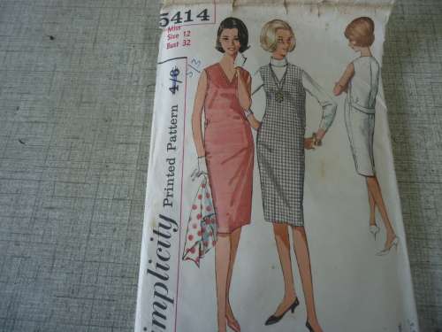 VINTAGE SIMPLICITY PATTERNS 5414 MISS SIZE 12 BUST 32"