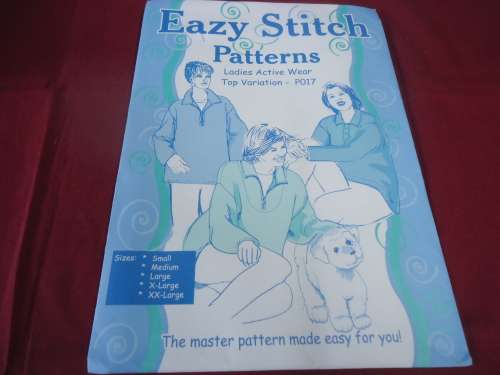 EASY STITCH PATTERN P017 LADIES ACTIVE WEAR SIZES SMALL, MED, L, XL AND XXL COMPLETE