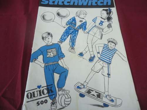 STITCH WITCH PATTERN QUICK 500 - TRACKSUITS, ACTION SHORTS+T-SHIRTS FOR KIDS SIZES 2 YRS - 6 YES