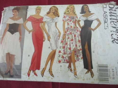 BUTTERICK PATTERN 6645 SIZE 6 + 8 + 10 + 12 COMPLETE