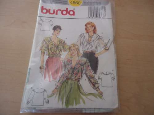 BURDA PATTERNS 4860  SIZES 34 - 44 COMPLETE