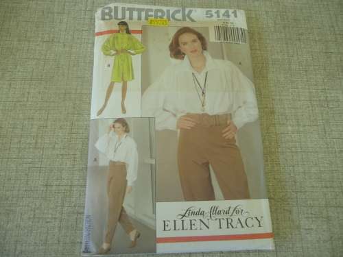 BUTTERICK PATTERNS 5141 -  SHIRT, SHIRT DRESS & PANTS SIZES  6 + 8 + 10 - COMPLETE & UNCUT