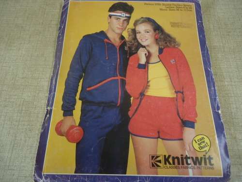 KNITWIT PATTERNS 9350 "UNISEX TECHNO SPORTS" SIZES LADIES 6 - 24 MEN'S 86 - 117 CM