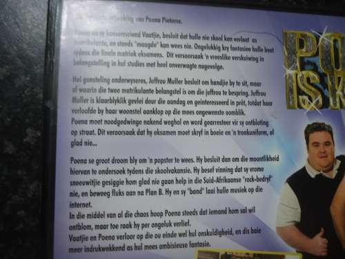 ROBBIE WESSELS - POENA IS KONING -  DVD AFRIKAANS