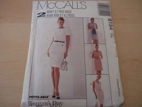 McCALL'S PATTERNS 8154-  SIZE F = 16 + 18  + 20 COMPLETE