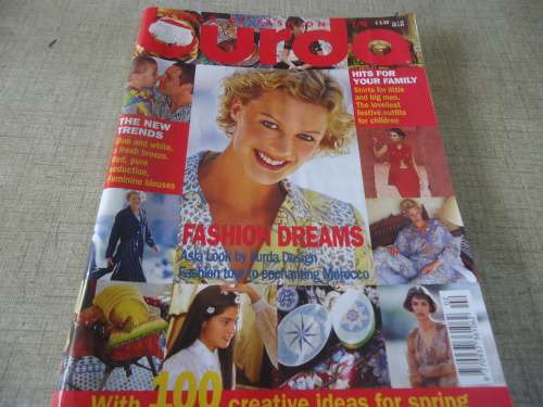 BURDA MAGAZINE WITH PATTERNS FEBRUARY 1998 - COMPLETE WITH PATTERNS