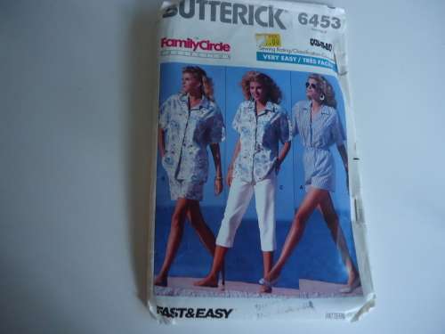 BUTTERICK  PATTERNS 6453 SIZES 6 + 8 + 10  COMPLETE & UNCUT