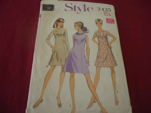 STYLE PATTERNS 2425 SIZE12 BUST 34" COMPLETE PATTERN