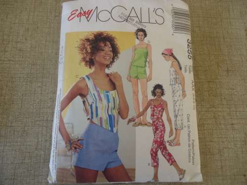 McCALL'S PATTERNS  3255 SIZE AAX 4 + 6  + 8 + 10 - COMPLETE