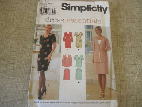SIMPLICITY  PATTERNS 7107 SIZE H = 6 + 8 + 10 - COMPLETE