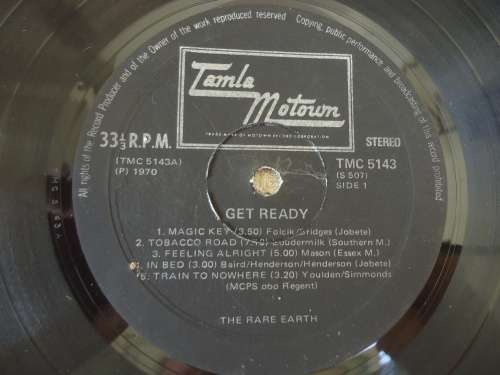 RARE EARTH - MA  -  1973 MOTOWN GATEFOLD STEREO LP +another